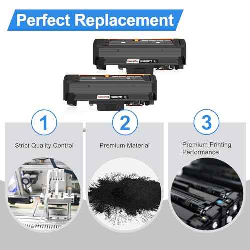 106R02777 Compatible Toner Cartridge Replacement for Xerox 106R02777 Black Toner Cartridge,Work for Xerox WorkCentre 3215 3215NI 3225 3225DNI Phaser 3260 3260DI 3260DNI 3052 (Black,2-Pack)