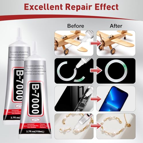 Navona 4 Pack 110ml B7000 Clear Rhinestone Glue for Jewelry Making & Crafts (Variation: THIS LISTING 4)