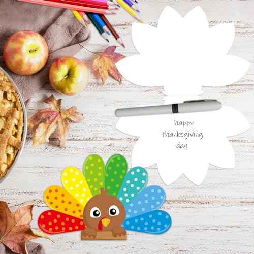 ceiba tree 24Pack Thanksgiving Cards Turkey Cards Happy Thanksgiving Greeting Note Cards with Envelopes and Stickers