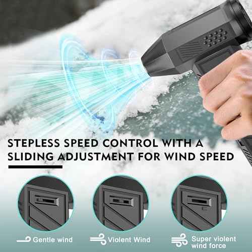 Compressed Air Duster, 180000RPM Electric Air Duster for Cleaning Keyboard&PC, Compressed Air Duster for PC with Illumination, Air Blower dusters for Laptop, Car and Home