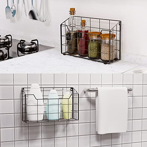 Univivi Wall File Organizer Hanging File Holder Magazine File Holder Desktop File Organizer for Document Paper Mail Home Office 3 Pack
