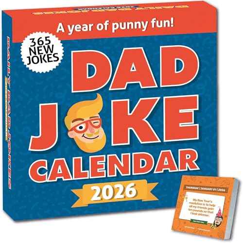 Dad Joke Calendar 2026 | Page A Day Tear Off Calendar Gift For The Dad Joke Lover, Great Christmas Gift, Funny Daily Dad Jokes Desk Calendar, Stocking Stuffer Gift For Men & Women, 365 New Jokes & Puns for The New Year