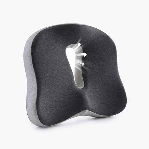 Coccyx Seat Cushion, Sciatica Pain Relief Tailbone Cushion for Office Chair, Car Seat, and Home Seat, Office Chair Cushions for Back and Butt