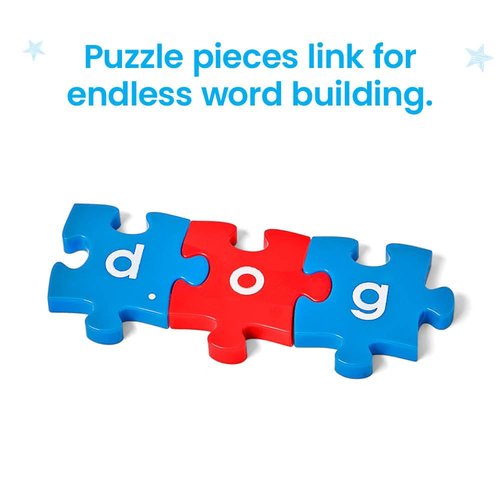 hand2mind Lowercase Alphabet Puzzle Pieces, Spelling Toys for Kids 3-5, Word Building Puzzles, Letter Recognition for Preschoolers, Toddler ABC Learning Toys, Science of Reading Manipulatives