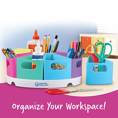 Create-a-Space Pastel Storage Center - Kids Desk Organizer, Portable Classroom Caddy