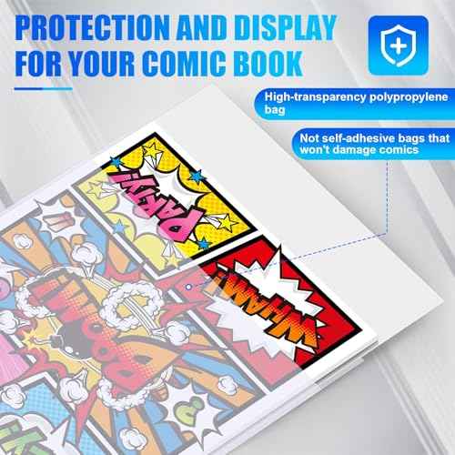 200 PCS Current Size Comic Book Boards, 6.75" x 10.5" Acid-Free Comic Book Backing Boards, Thick and Durable Books Board for Comic Book Storage and Preservation