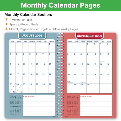 Global Datebooks 2026-2027 Student Planner 5.5 x 8.5 Doodles Edition