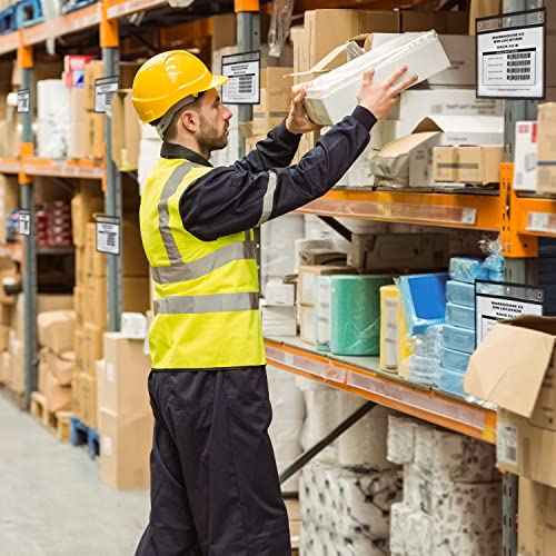 30 Pack Horizontal Job Ticket Holders 8.5x11 - Landscape Shop Ticket Holders 8 1/2 x 11 - Work Order Plastic Sleeves for Documents - Dry Erase Pocket Sleeve - Dry Erase Sleeves Clear Pocket Sleeve