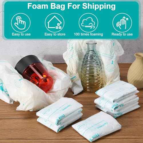 16 Pack 16'' x 14'' Expanding Packing Foam for PC, Electronics, Fragile and Irregular Items, Instant Pack Foam Bag for Shipping, Rapid Expansion, Easy to Use