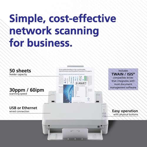 Ricoh SP-1130N High-Speed Duplex Document Scanner with Ethernet & USB