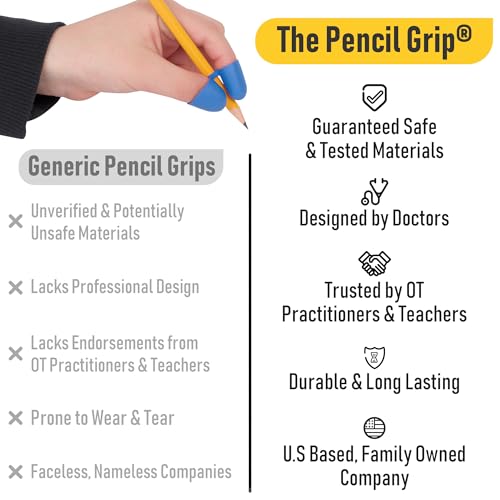 The Pencil Grip The Classics Writing CLAW Medium 6 Pack - Ergonomic Pencil & Utensil Grip for Kids & Special Needs