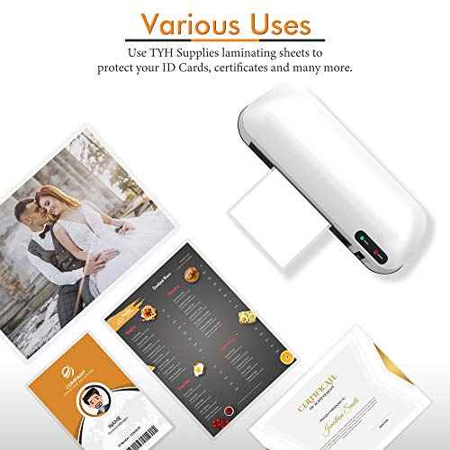 TYH Supplies 100 Pack Tabloid Menu Size 5 Mil Laminating Pouches | 11 x 17 Hot Glossy Thermal Laminating Sheets | Heavy Duty Lamination Pockets with Round Corners
