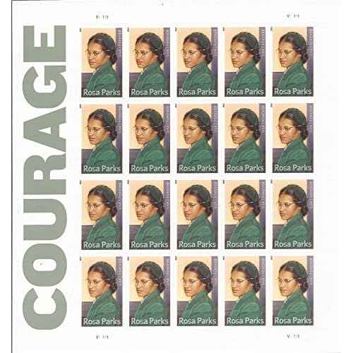 Courage: Rosa Parks Full Sheet of 20 x Forever Stamps, USA 2013, Scott 4742