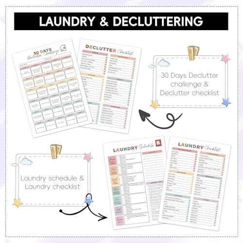 ADHD Cleaning Planner | Home Cleaning Schedule for Adults | Daily, Weekly, Monthly, Yearly Cleaning Checklist | Declutter, Organizing, Family | ADHD Cleaning and Organizing Planner for Women