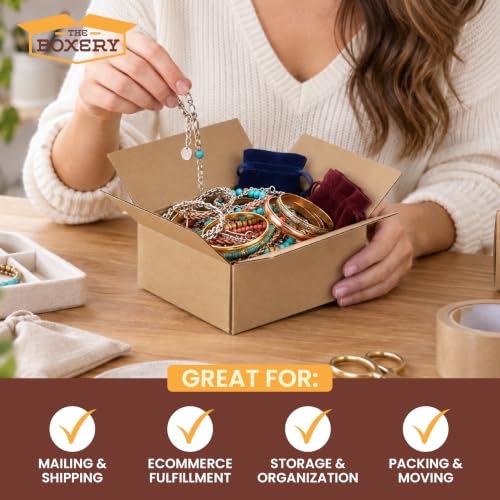 12x12x12 Inch Corrugated Cardboard Boxes - 25-Pack, Heavy Duty Packing & Shipping