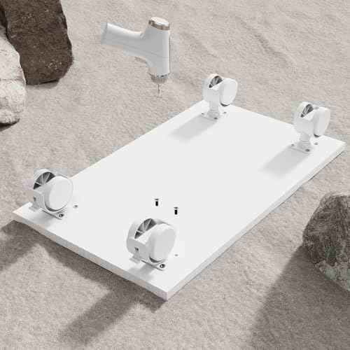 CPU Stand¡¢Mobile CPU Holder¡¢Computer Tower Stand with 4 Caster Wheels Fits for PC¡¢Printer¡¢Most Computer Tower¡¢Office¡¢Home¡¢Planter Caddies¡¢Dog Bowl Stand (White)