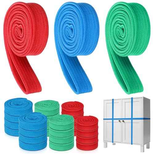 48 Pack Variety Extra Large Moving Rubber Bands 42" 36" and 30" Rubber Straps Supplies for Moving Pallets and Blankets