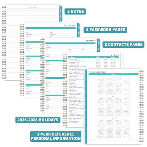 2026 Monthly Planner - Monthly Planner/Calendar 2026, 9" x 11", Jan 2026 - Dec 2026, Large, Twin-Wire Binding, 12 Months Tabs, Holidays, Two-Sided Pocket, Thick Paper