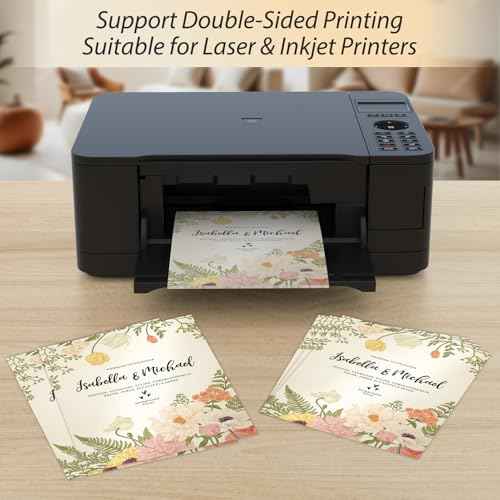 CreGear 25 Sheets Cream Shimmer Cardstock Printer Paper 8.5 x 11, 78lb/210gsm Glossy Card Stock, Premium Pearl Cardstock, Double Side Pearlescent Paper for DIY Craft, Christmas Card Making, Invitation