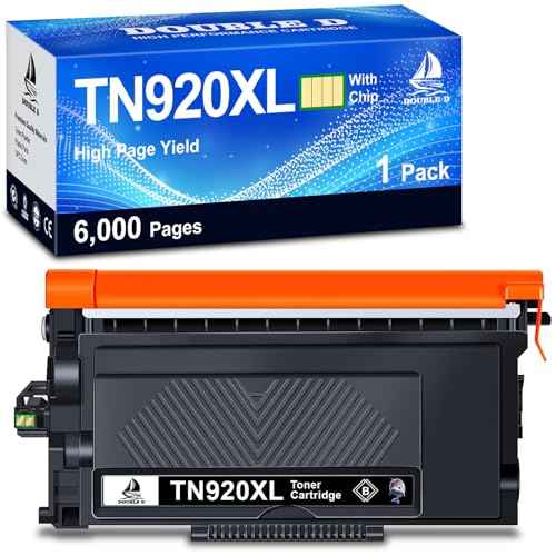 DOUBLE D TN920XL TN920 Toner Cartridge Compatible for Brother TN920 TN920XL with Chip Replacement with HL-L5210DW HL-L5210DN HL-L5210DWT HL-L6210DW HL-L6210DWT HL-L6310DW MFC-L6810DW (1 Black)