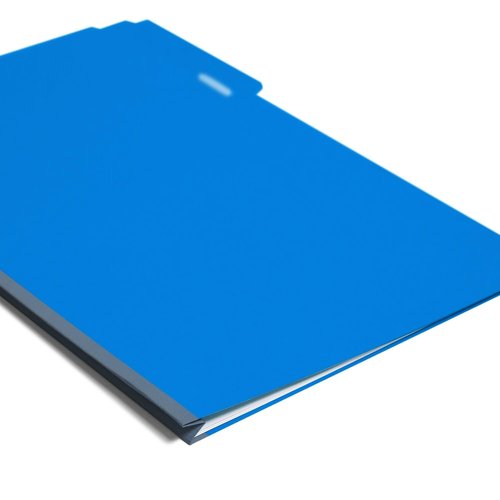 Smead Pressboard File Folder, 1/3-Cut Tab, 1" Expansion, Legal Size, Dark Blue, 25 per Box (22541)