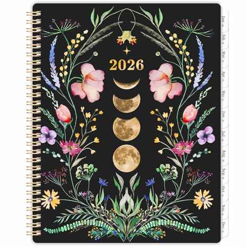 2026 Planner - Planner 2026, Jan. 2026 - Dec. 2026, 8.5'' x 11'', 2026 Planner Weekly and Monthly with Tabs, Pocket, Twin-wire Binding, 2026 planners