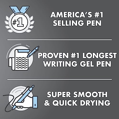 Pilot G2 Premium Gel Pens Fine Point 0.7mm Black Ink 5-Pack - Refillable, Smooth Writing