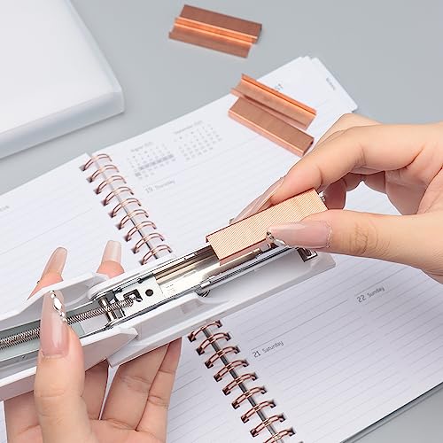 NatSumeBasics 3000 Rose Gold Staples 26/6 for Office & Home Use – 3000 Refill Pack