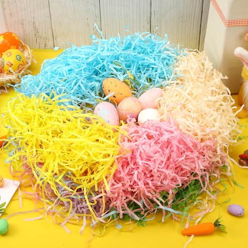 MARFOREVER 100g Colorful Easter Grass Raffia Shredded Paper