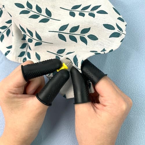 Silicone Finger Caps for Hot Glue, Crafting & Sewing - Reusable, Anti-Slip (24 pcs)