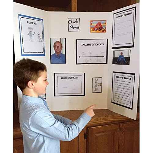 Pacon Presentation Boards, Single Wall, White, 48" x 36", 4 Count