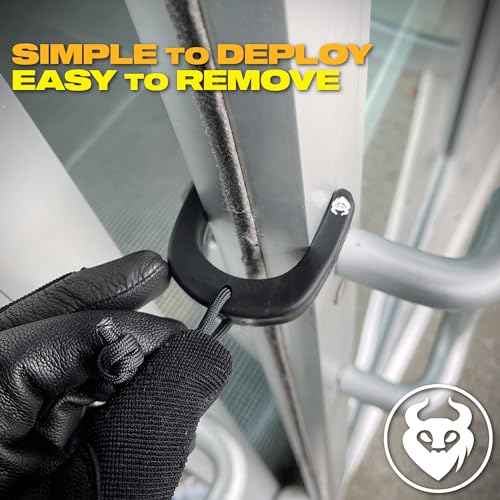 First Responder Door Stop Black (3 Pack) ? Molle Compatible, Tactical Door Jam for Police, EMS, Firefighters