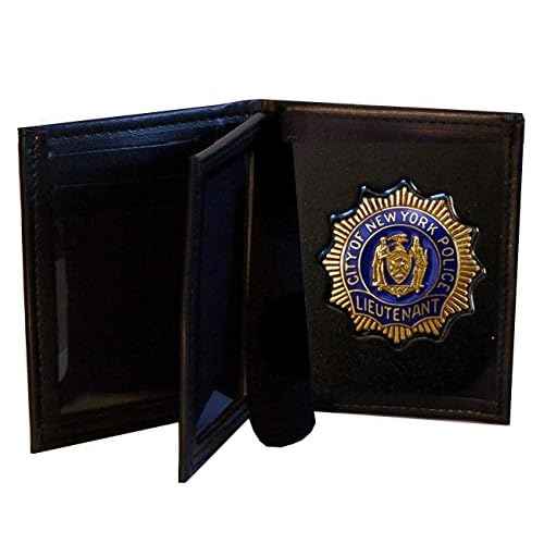Hidden Badge Wallet for NY City Police Lieutenant or NY Dept of Corrections (Cutout PF27)