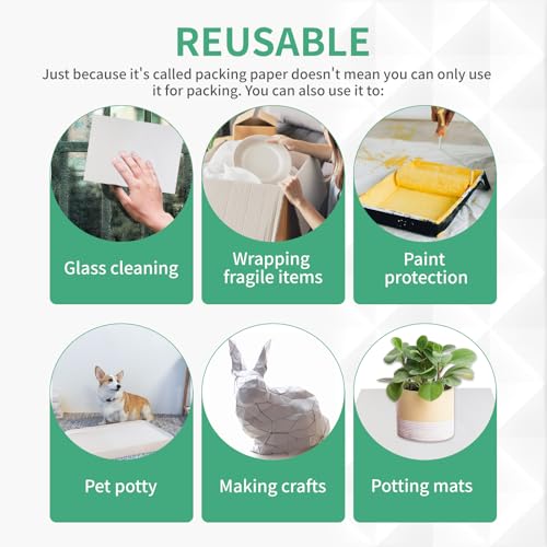 14" x 22" Packing Paper, Paper Sheets for Moving, Newsprint Shipping,