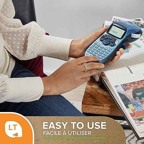 DYMO Label Maker LetraTag 100H Handheld Label Maker, Easy-to-Use, 13 Character LCD Screen, Great for Home & Office Organization