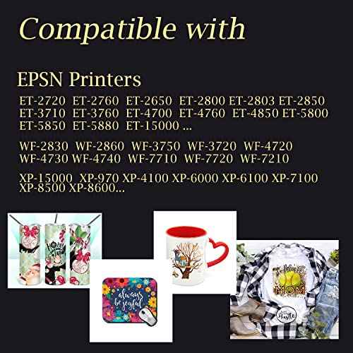 A-SUB Sublimation Paper 125gsm and Sublimation Ink Bundle Kit for Heat Transfer on Tumblers, Tee shirt, Mugs,etc. to Personalize your Holiday Gift