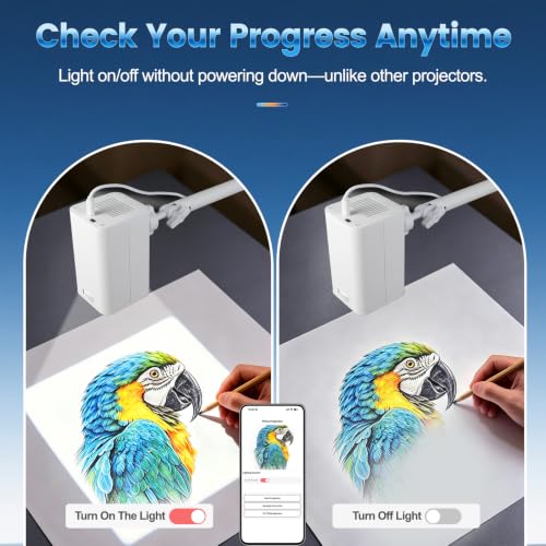 Art Projector for Tracing & Drawing, Wireless, Adjustable Stand