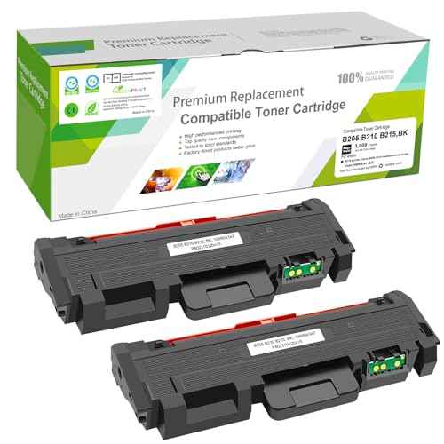 B205 B210 B215 Compatible Toner Cartridges 2 Blacks High Capacity 3000 Pages for Xerox B215DNI B205DNI B210DNI Printer 106R04347