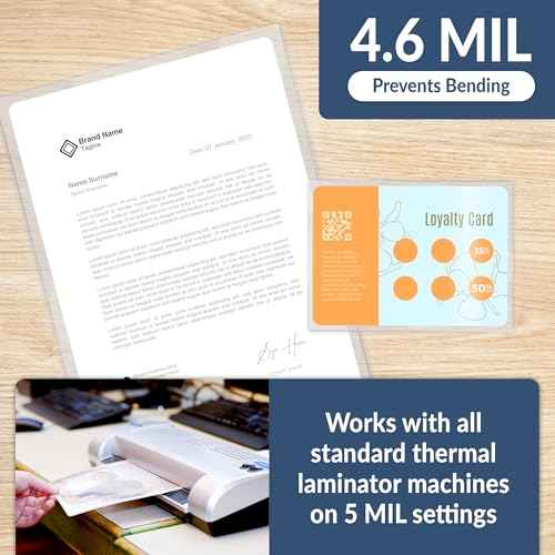 Reli. Thermal Laminating Pouches (220 Pack, Letter Size) | Laminating Sheets 8.5 x 11 | 5 Mil Comparable, Thick Lamination Pouches | Clear Plastic Paper for Heat Laminator Machine (9 x 11.5")