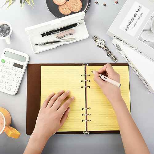 Lined Refill Paper, A5 Planner Inserts, Colorful Ruled Journal Fillers for 6-Ring Binder,5-color 120 GSM Thick Loose Leaf Paper,50 Sheets/100 Pages(50, A5£¨8.26x5.6in£©)