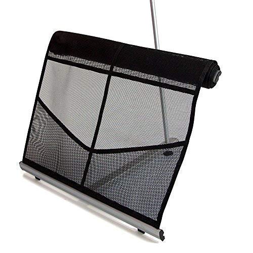 Vispronet Mesh Brochure Holder with 8 Pockets - Portable Literature Stand 1.8ft x 4.6ft
