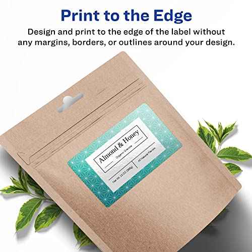 Avery Glossy White Rectangle Labels, Sure Feed Technology, 3" x 6", 75 Glossy White Labels, Print-to-The-Edge, Permanent Adhesive, Laser/Inkjet Printable