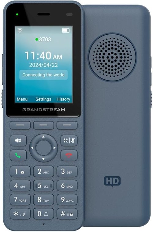 Grandstream Cordless WiFi IP Phone - WP826 SIP Phone with High-Quality Audio & Long Battery Life