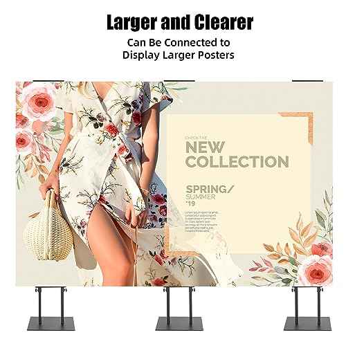 Poster Board Stand for Display, Heavy Duty Floor Sign Holder for Foam Board, Double Sided Display for Business Advertising (1Pack)