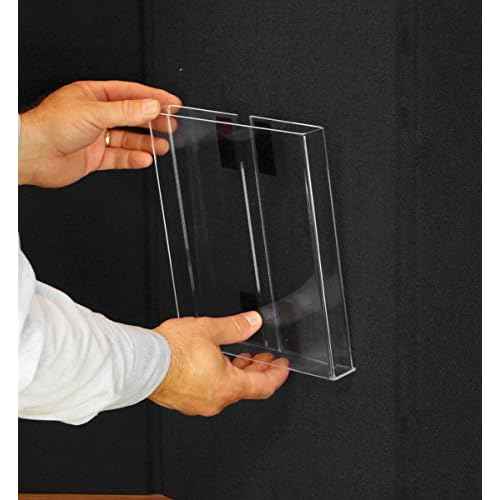 3-Panel Tabletop Display Board, 54 x 30 - Black and Gray Hook & Loop-Receptive Fabric, for Exhibitions and Trade Shows