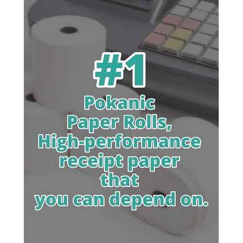 2 1/4" x 150' 1 Ply Bond White Paper 50 Rolls 2.25 inch x 150 ft Adding Machine Kitchen Receipt Printer POS System Cash Register Compatible with Epson SNBC Star Sam4s Ellix Bixolon (50 Rolls)