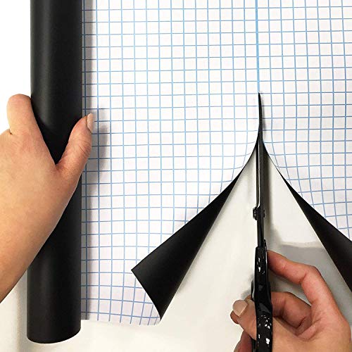 Extra Large Peel and Stick Chalkboard Paper 9 Feet Roll with 5 Chalks - 108x17.7 Inches by Simple Shapes