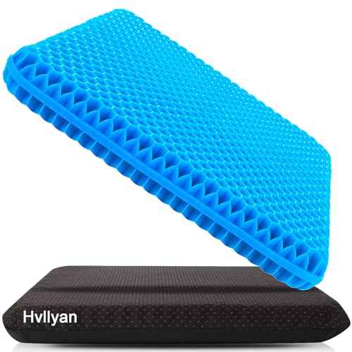 Gel Seat Cushion for Long Sitting (Thick & Extra Large), Gel Cushion for Wheelchair Soft, Chair Cushion, Car Seat Cushion Breathable, for Office Chair for Hip Pain