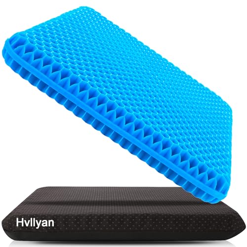 Gel Seat Cushion for Long Sitting, Large & Thick Office & Wheelchair Seat Pad