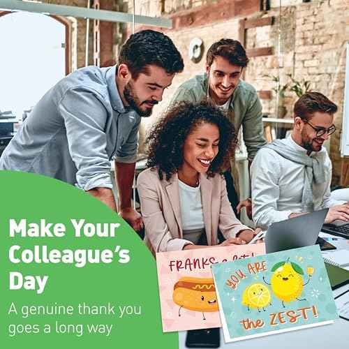 S&O Assorted Funny Thank You Cards with Envelopes - Cute Thank You Cards for Teachers, Office Coworker, Employee & Staff Appreciation - Appreciation Card for Kids, Students & Friends, 4x5.5¡±